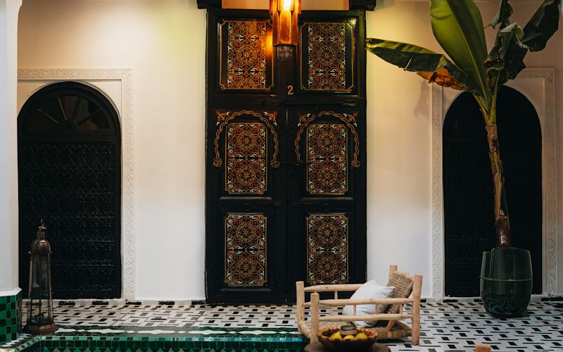 Riad courtyard