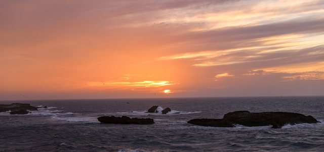 Sunset over the bay